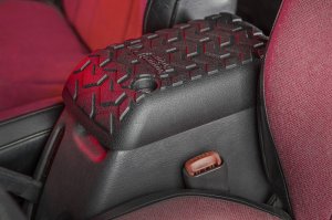 Jeep Wrangler Center Console Cover - Rugged Ridge - Rugged Tread Design - Black - `97-`01